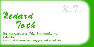 medard toth business card